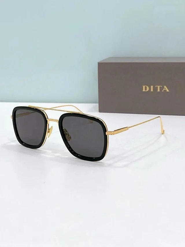 DITA Eyewear Square Metal-Frame Sunglasses product detail image 2