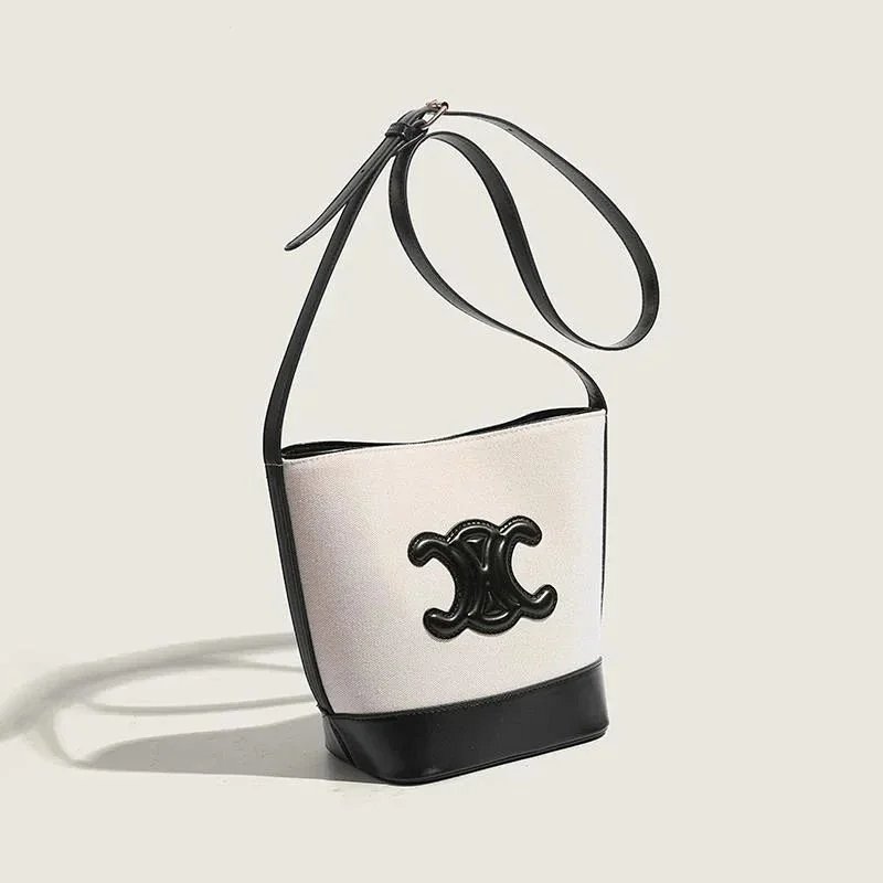 Celine Triomphe Bucket Bag White and Black product detail 2 in Litbuy spreadsheet finds