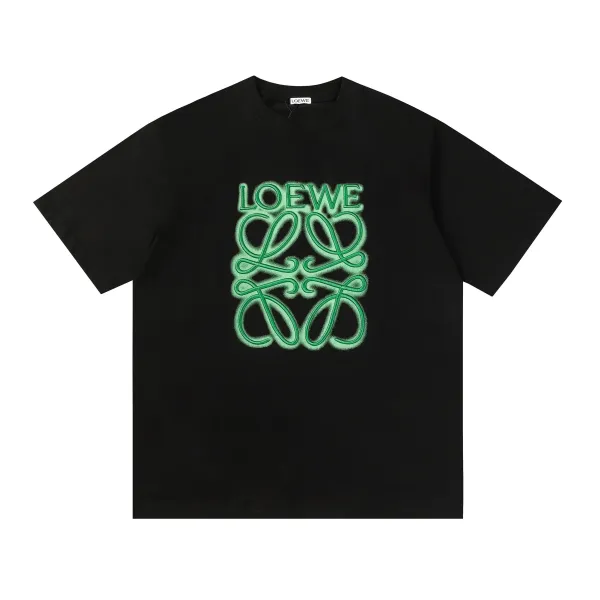 Loewe Anagram Spray-Paint T-Shirt Black - 1