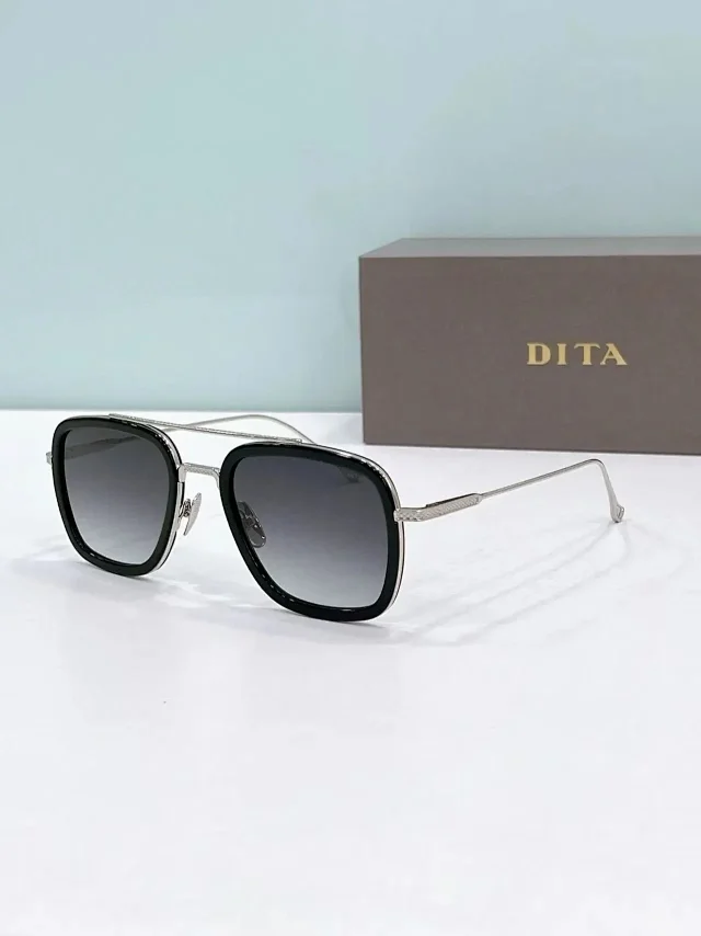 DITA Eyewear Square Metal-Frame Sunglasses product detail image 5