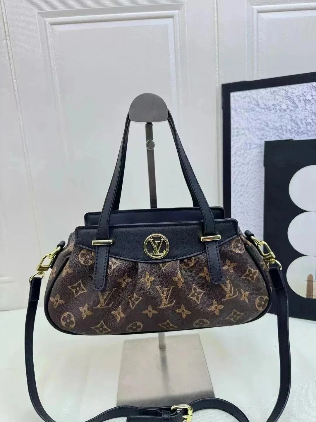 Louis Vuitton Crossbody Bags Monogram drawstring bag with braided chain strap image 3