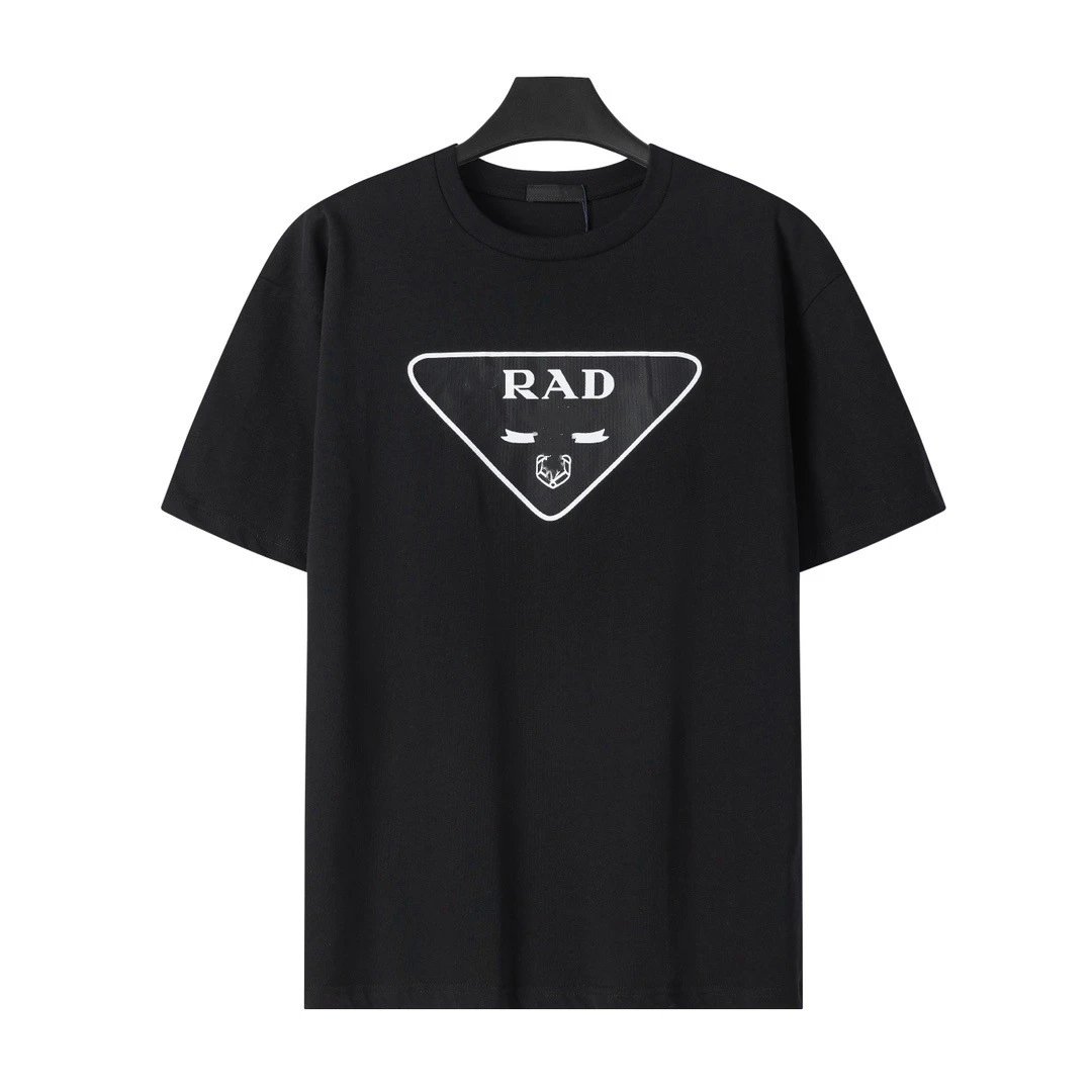Prada Triangle Logo White T-Shirt - 47