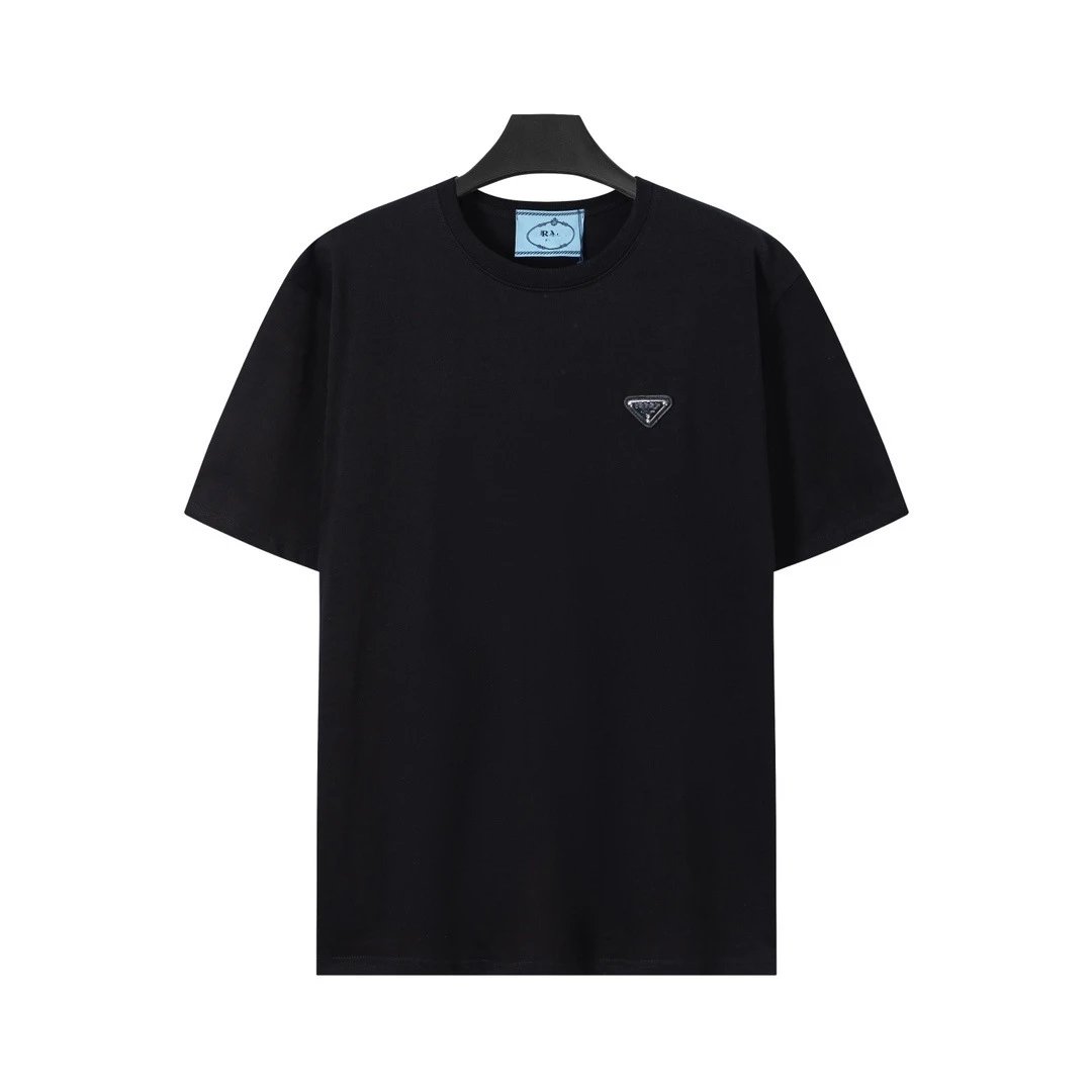Prada Triangle Logo White T-Shirt - 23