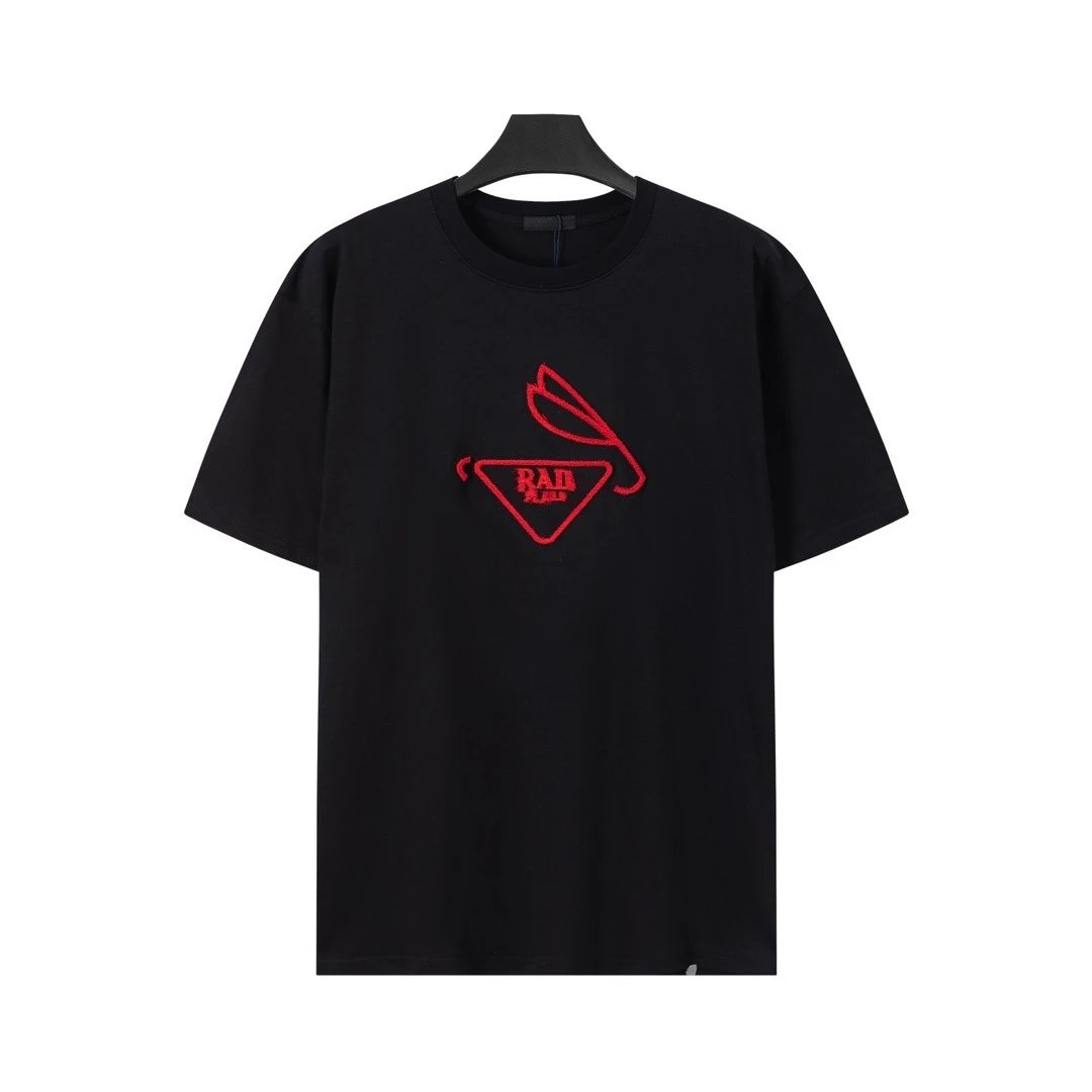Prada Triangle Logo White T-Shirt - 33
