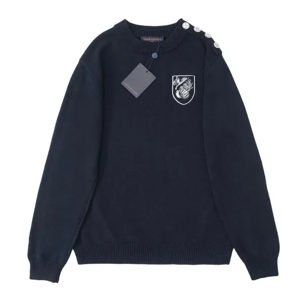 Prada Logo Knit Sweater Black - 15