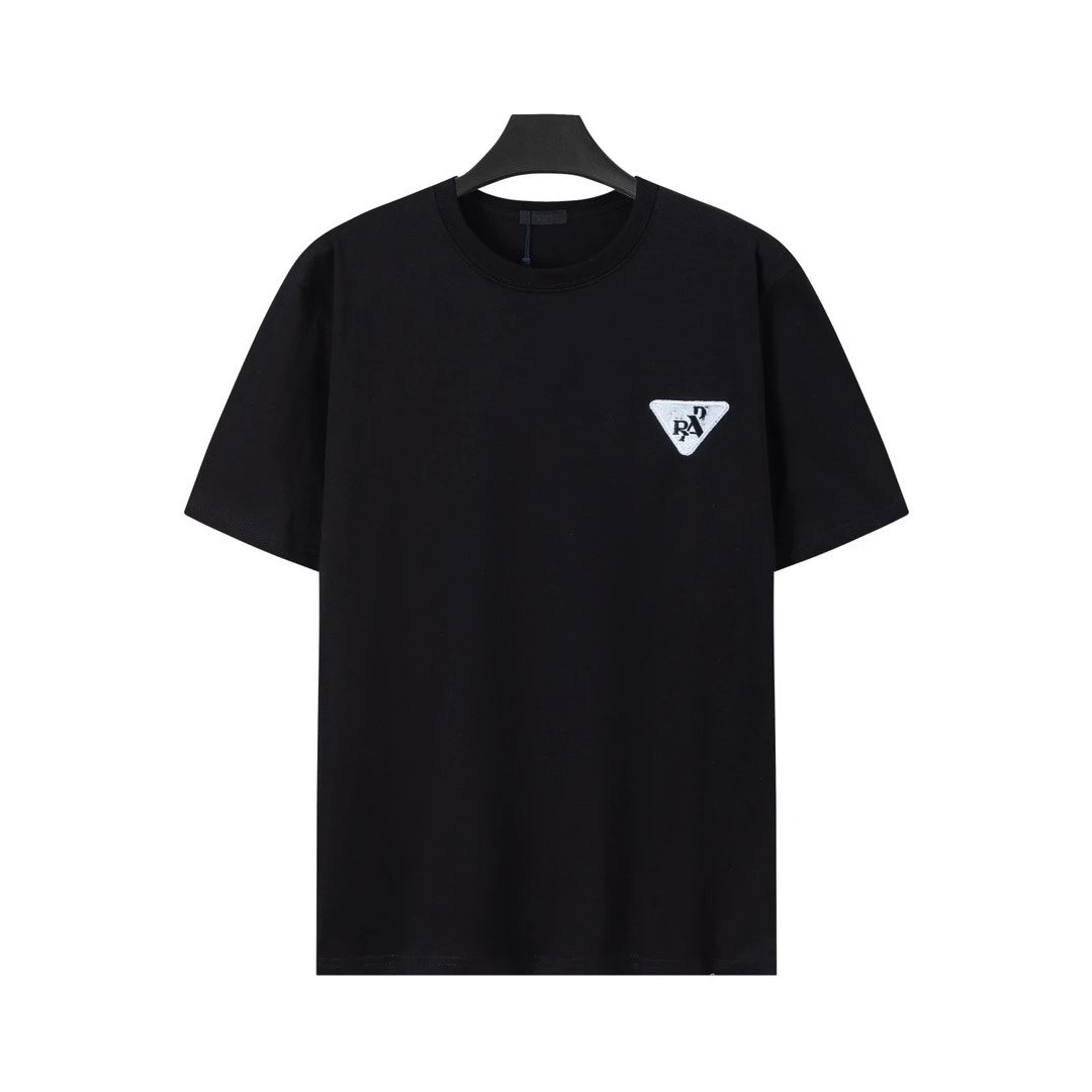 Prada Triangle Logo White T-Shirt - 29