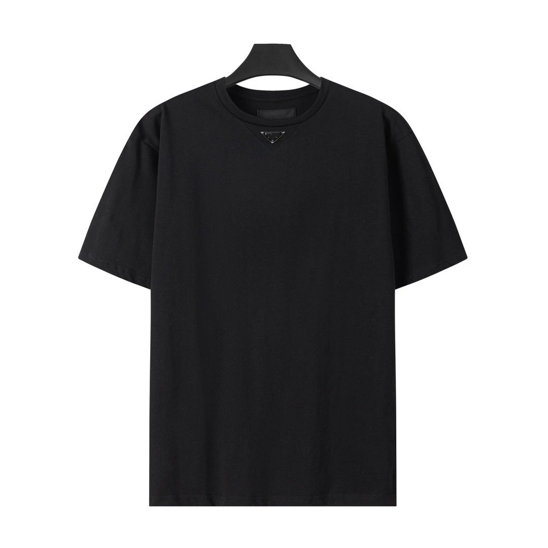 Prada Triangle Logo White T-Shirt - 35