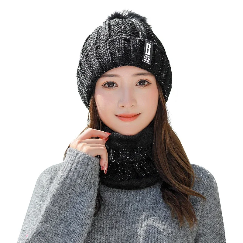 Women's Korean Fleece Knit Winter Beanie
