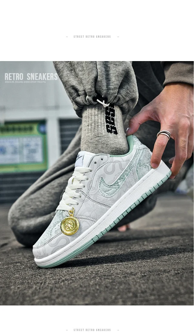 Anaconda AJ AF1 Unisex Sneakers Detail