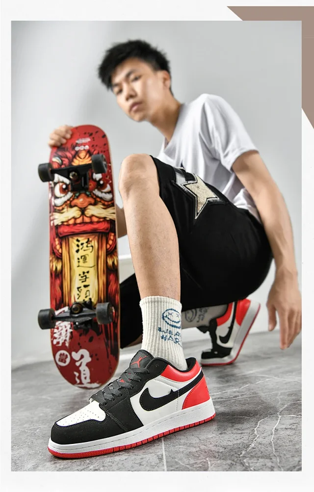 AJ Dunk Panda Unisex AF1 Lifestyle Shoe Detail