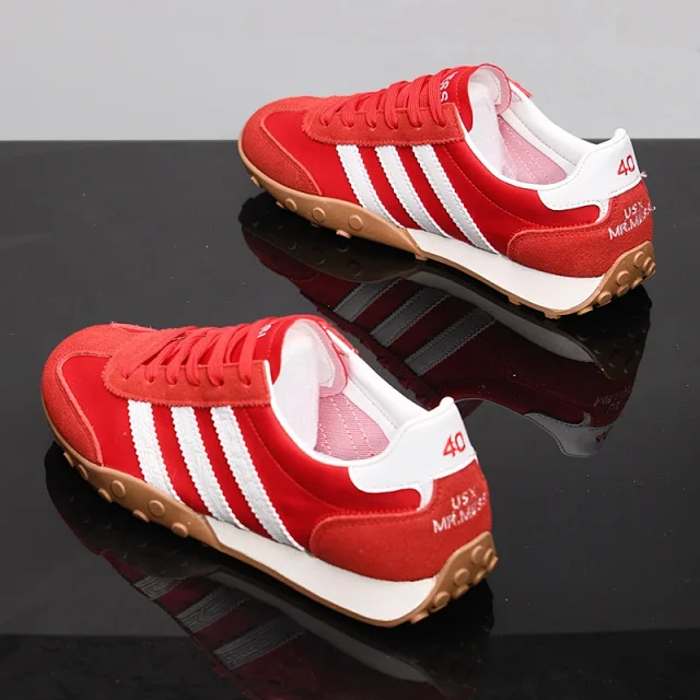 DeXun Retro Forrest Gump Platform Sneakers Detail