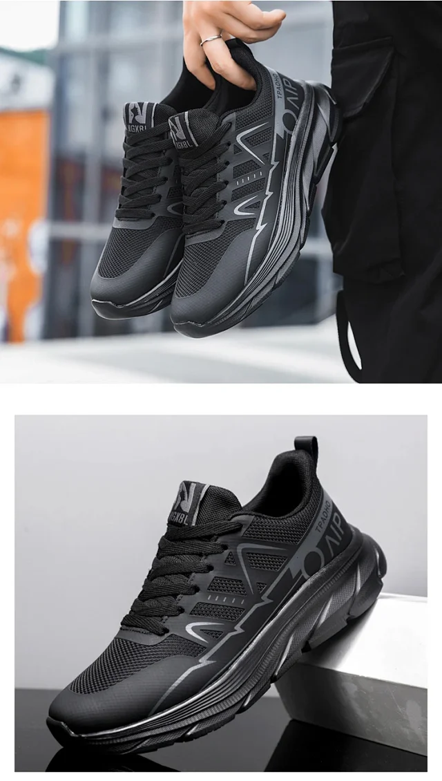 Men's Lightweight Mesh Breathable Casual Sneakers Detail