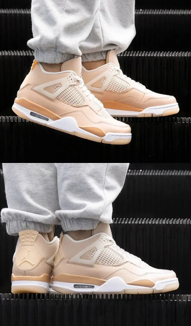 Authentic Youth Jordan 4 Couple Sneakers Detail