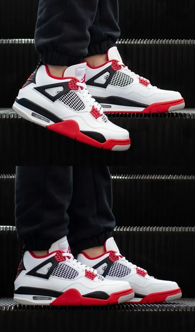 Authentic Youth Jordan 4 Couple Sneakers Detail