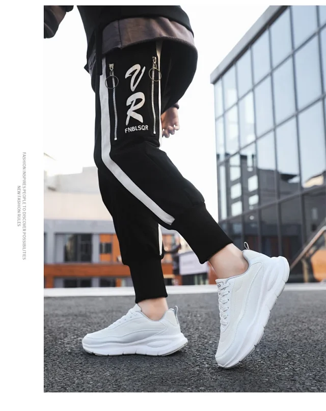 Men's Leather Chunky 2025 Comfort Running Shoes Detail