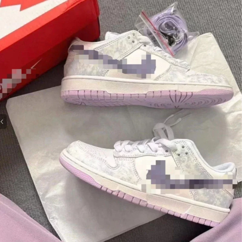 Lavender Putian Unisex Low-Top Panda Sneakers