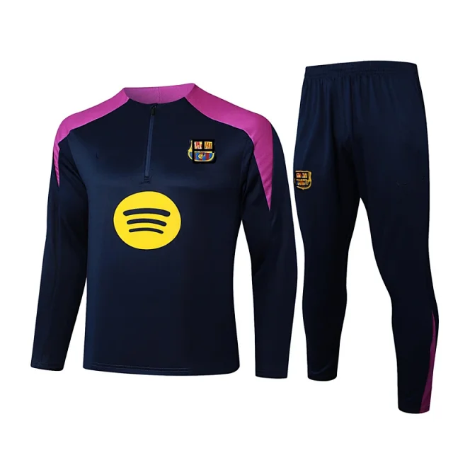 Long Sleeve Half Zip Football Training Jersey Detail