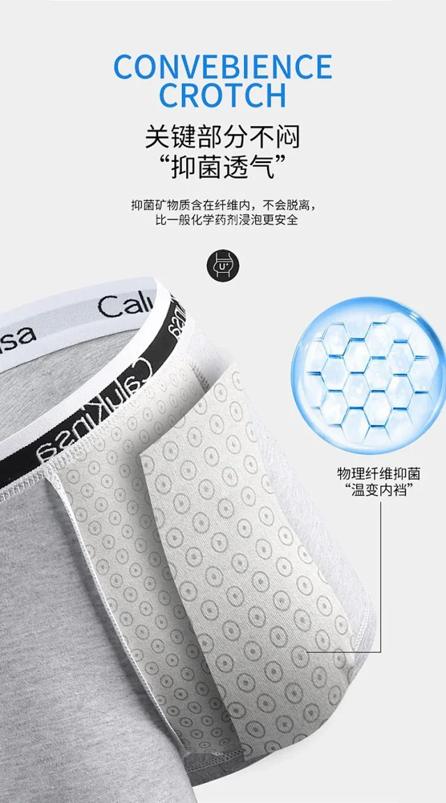 2025 Men's Cotton Boxers Gift Set Detail
