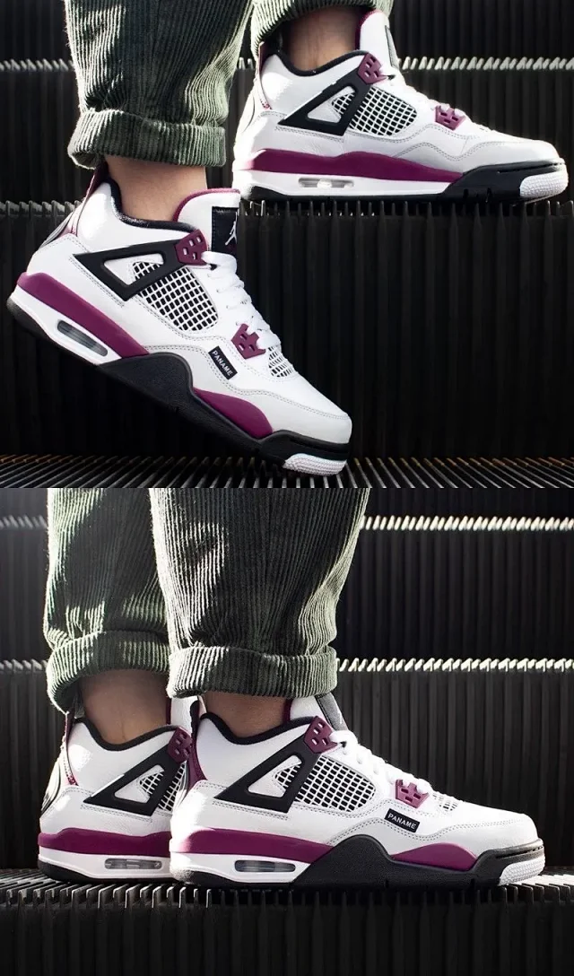 Authentic Youth Jordan 4 Couple Sneakers Detail