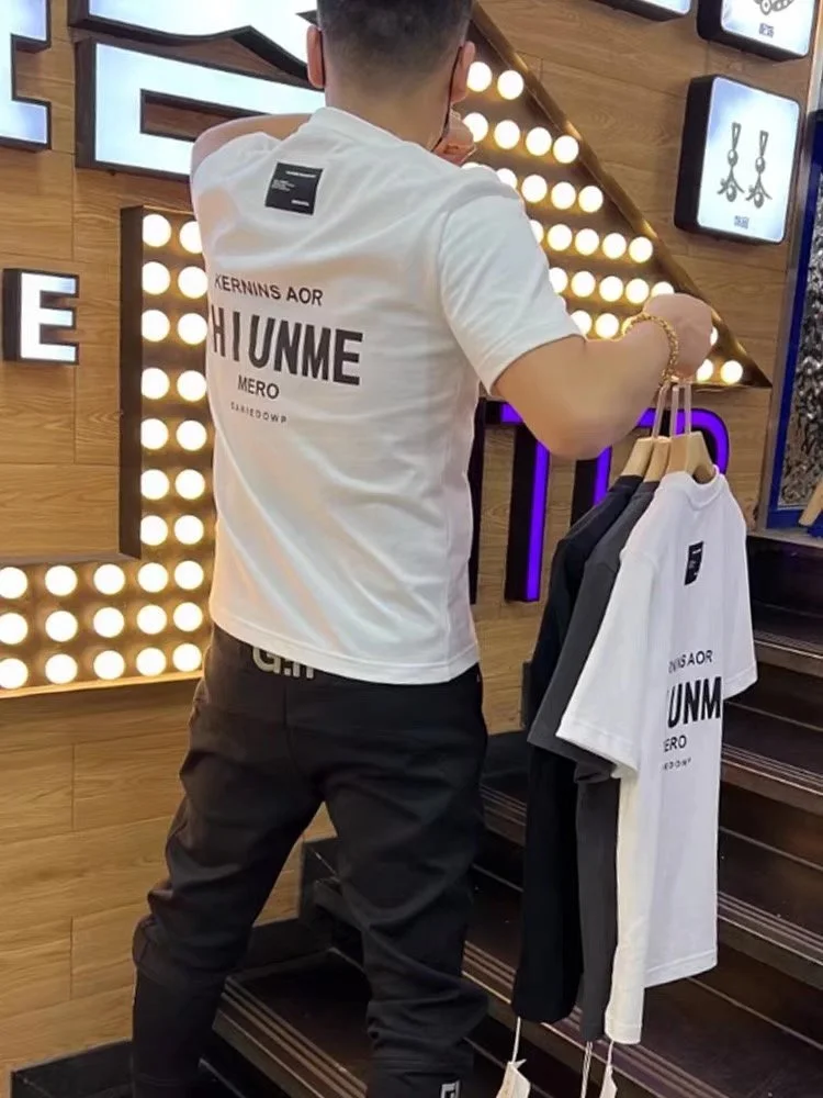 Men's 3D Letter Slim Fit Tee