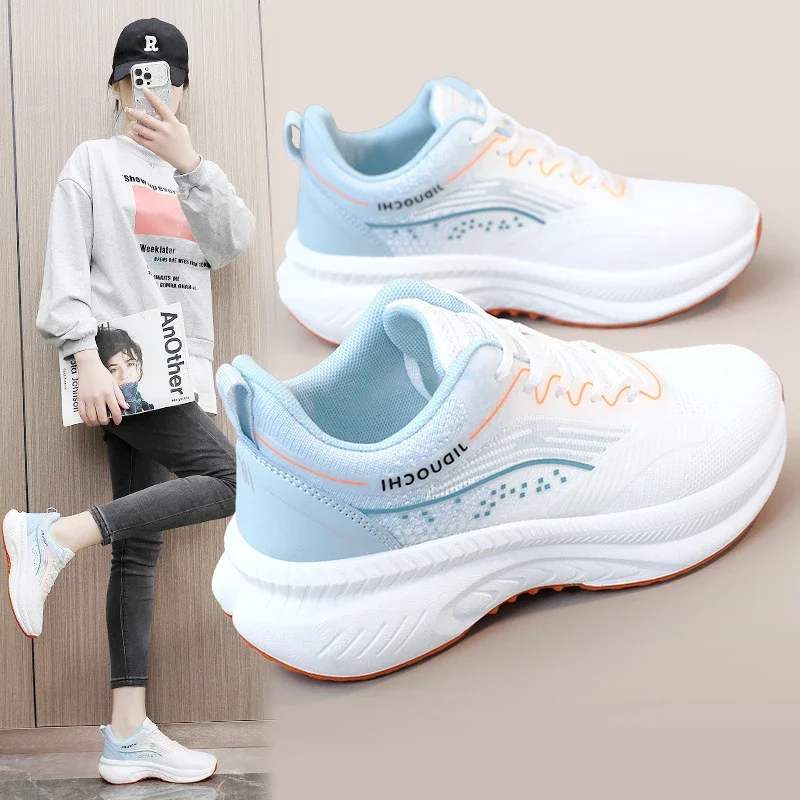 SS25 Women's Mesh Running Shoes White