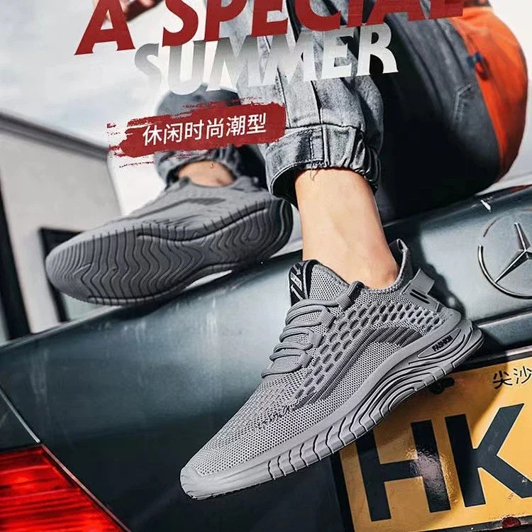 Men's New Flyknit Mesh Running Shoes