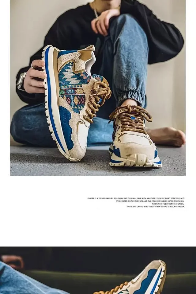 Men's Trendy Platform Sneakers 2025 Detail