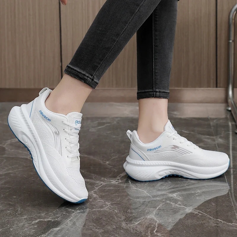 SS25 Women's Mesh Running Shoes White