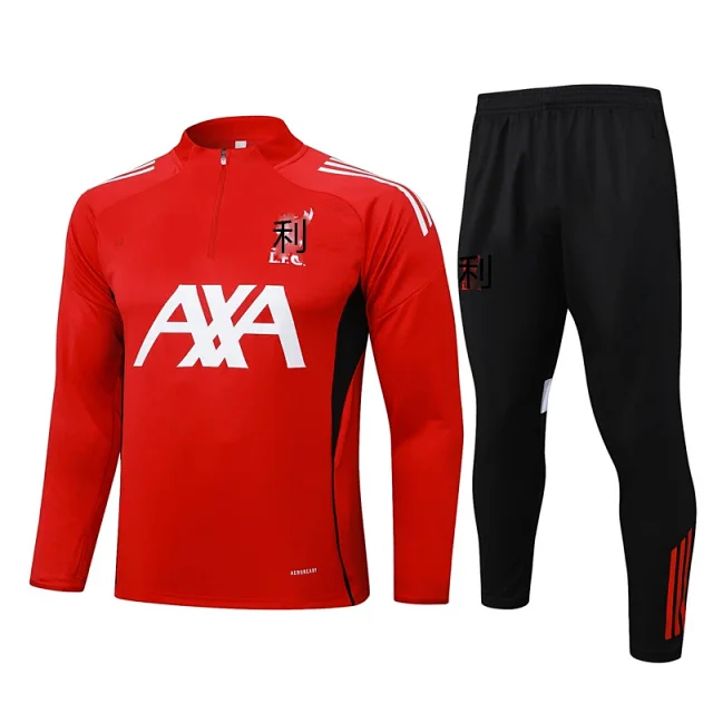 Long Sleeve Half Zip Football Training Jersey Detail