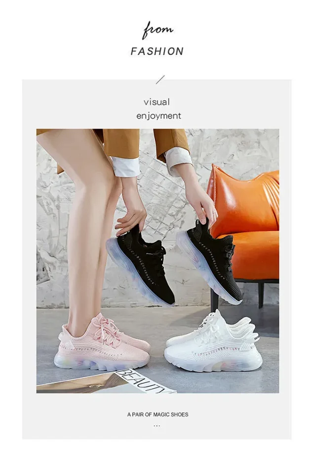 2025 Women's Mesh Airy Jelly Sole Sneakers Detail