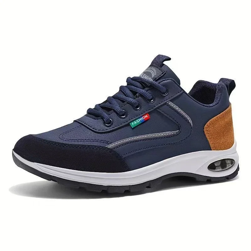 Leather Two-Tone Unisex Trainers 2025 Big Size