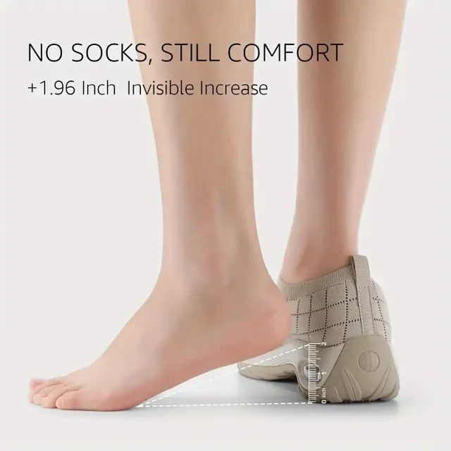 Women's Airsoled Slip-On Knit Sock Sneakers Detail