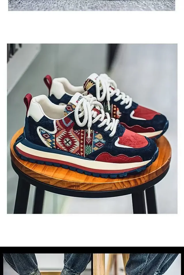 Men's Trendy Platform Sneakers 2025 Detail