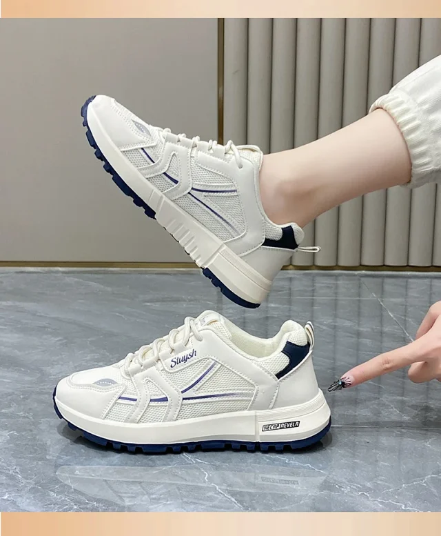 Women's Platform Sneakers K-Style Breathable Detail