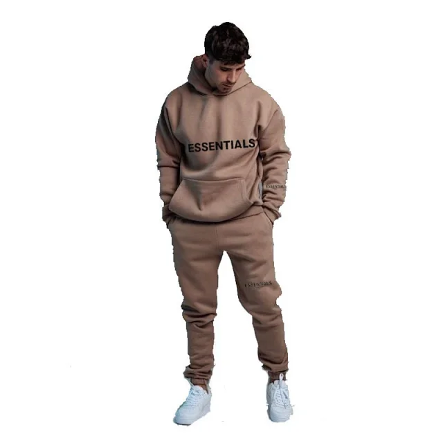 FER Essentials Logo Print Hoodie Set Detail
