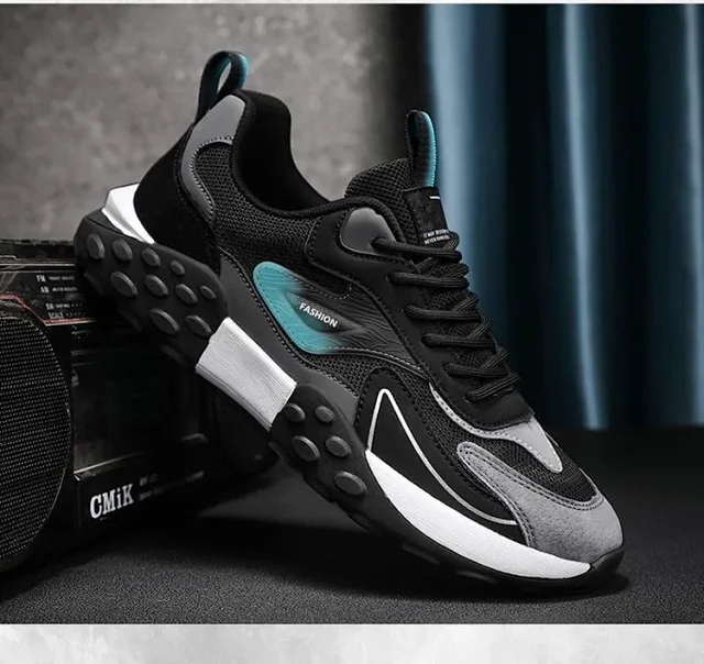 Men's Autumn 2025 Mesh Running Shoes Soft Sole Low-Cut Detail