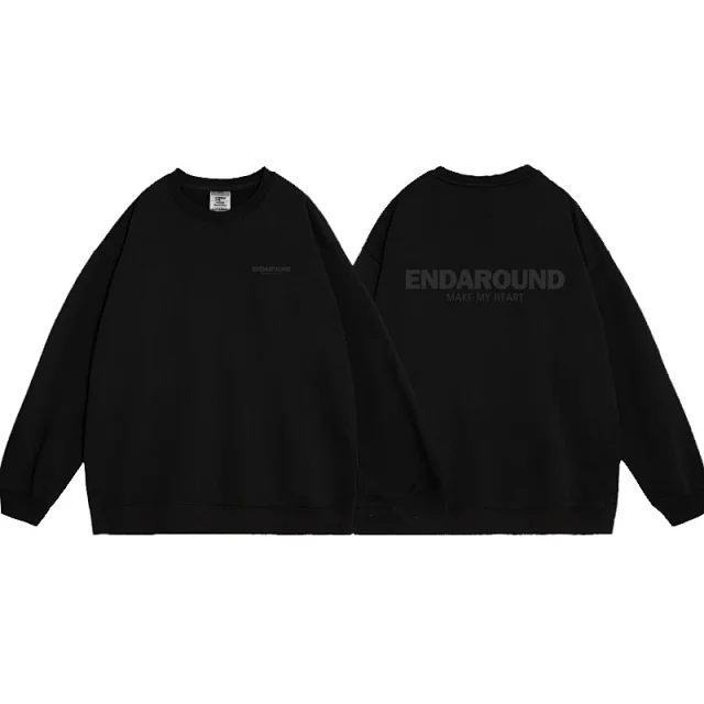 Men's New 2025 Grey Crewneck Sweatshirt Detail