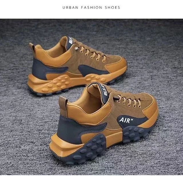 Men's Chunky Low-Top Running Sneakers Detail