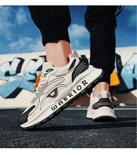 Men's Mesh Durable Running Retro Sneakers Detail