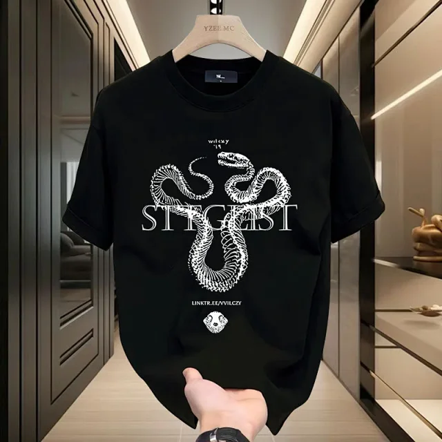 Men's Luxury 2025 Heavyweight Short Sleeve Detail