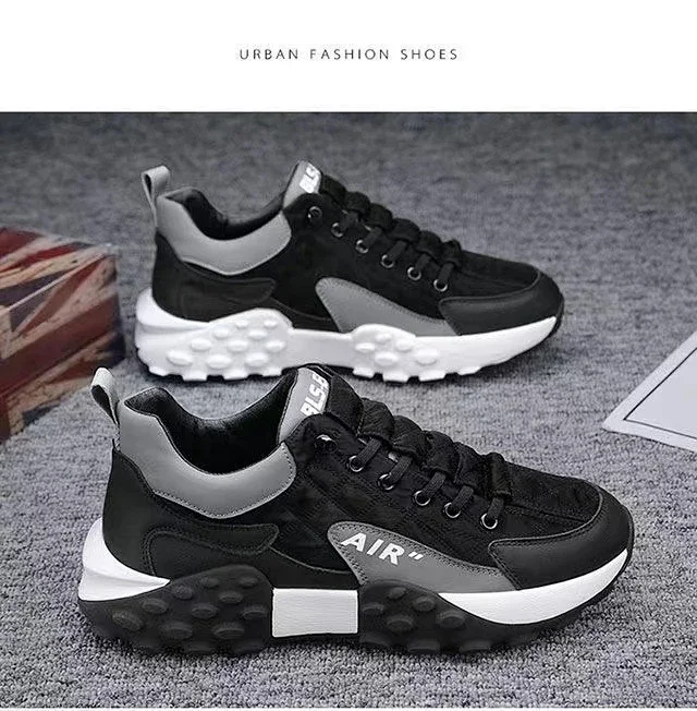 Men's Chunky Low-Top Running Sneakers Detail