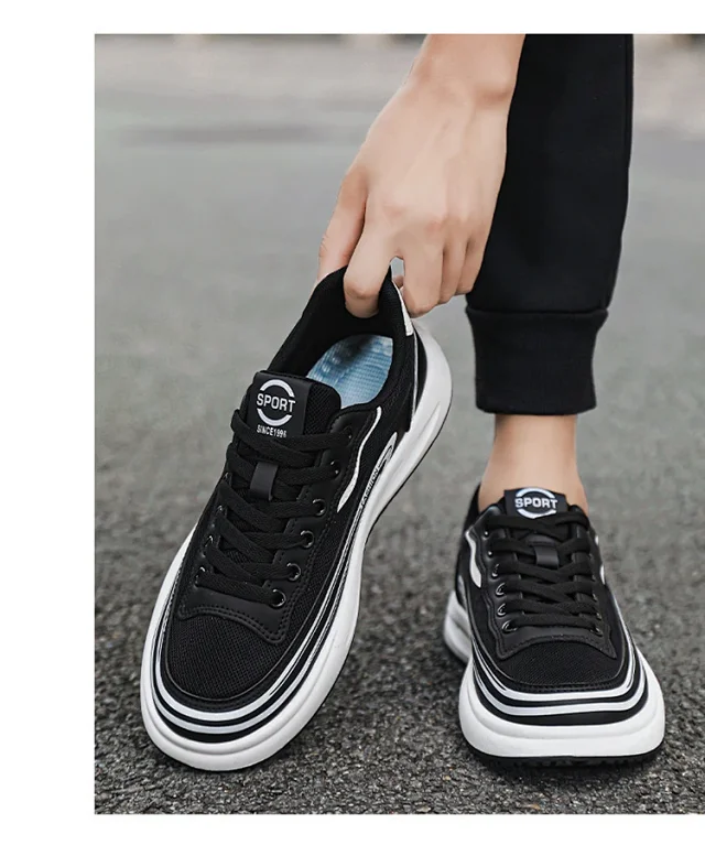 Men's Youth Comfortable Slip-on Breathable Sneakers Detail