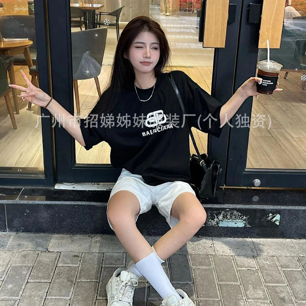24SS B Padlock Logo Unisex Tee