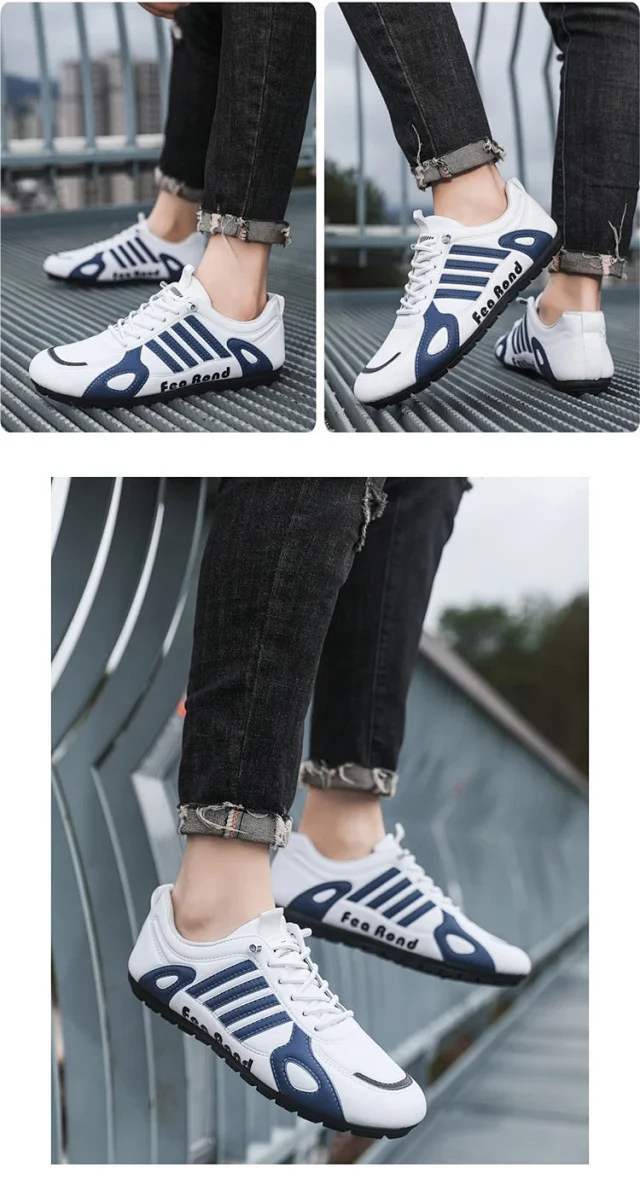 2025 Spring Leather Breathable Comfort Casual Sneakers Detail
