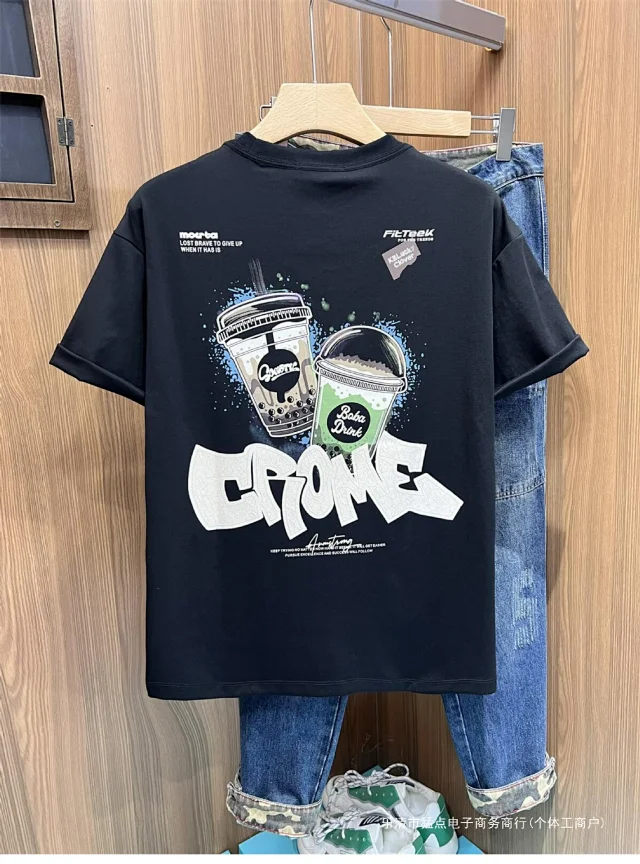 Men's Streetwear Embroidery Tee 2025 Detail