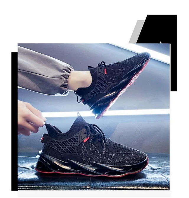 Men's Mesh Breathable Stylish Casual Dad Shoes Detail