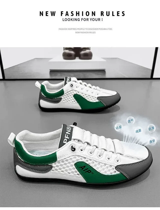 Men's Breathable Slip-On Mesh Slippers Detail
