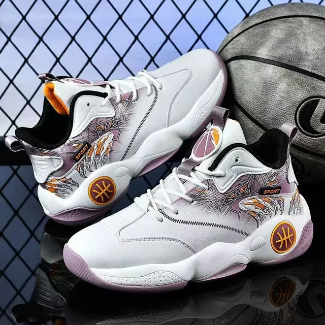 Men's Korean High-Top Dad Basketball Shoes Detail