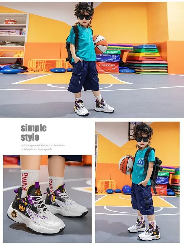 Kids Soft-Sole Durable Fashion Sport Shoes Detail