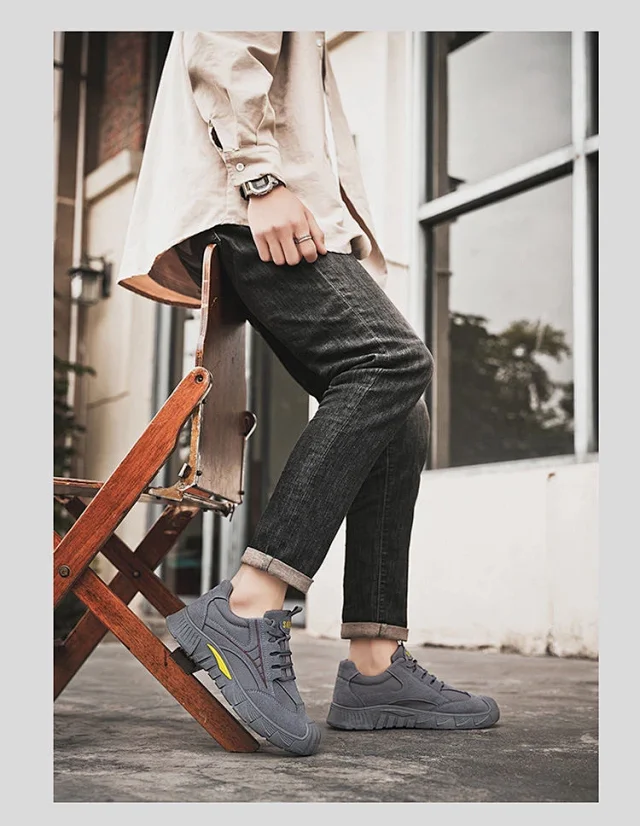 Men's Breathable Outdoor Work Sneakers Detail